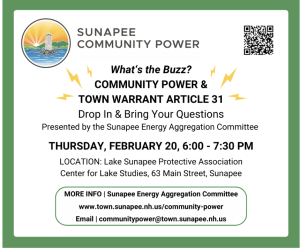 SUNAPEE COMMUNITY POWER @ Lake Sunapee Protective Association Center